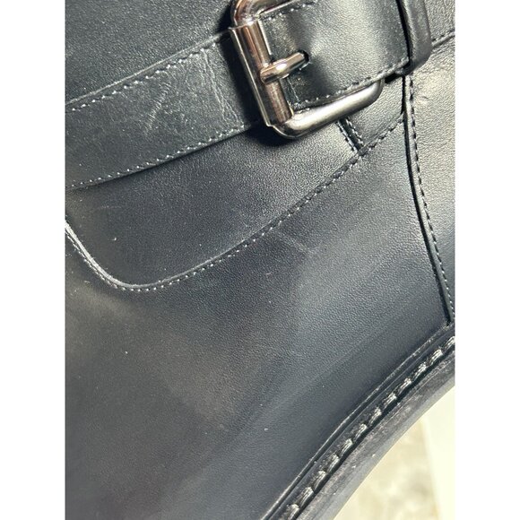 Fendi Women's Shearling Fur Lining Moto Ankle Boots in Black - Sz 40 (9.5) - Picture 10 of 10